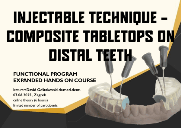 [Zagreb INTERNATIONAL - 07.06.2025.] Comprehensive Hands-on course: Composite tabletops in oral rehabilitation – Injectable technique (English language) + 6 hours theory online - Image 2