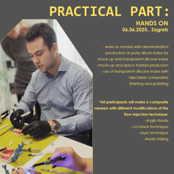 [Zagreb INTERNATIONAL – 06.06.2025.] -  Comprehensive Hands-on course: Composite veneers - Injectable technique (English language) + 8 hours theory online - Image 2